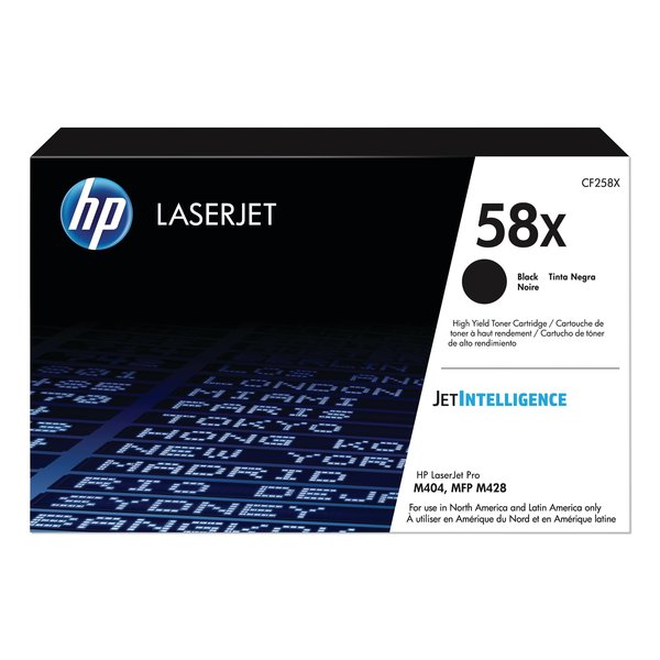 Hp Black Toner, CF258X High-Yield CF258X